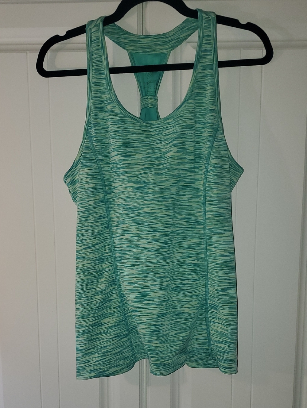 MPG Teal Space-Dye Racerback Tank